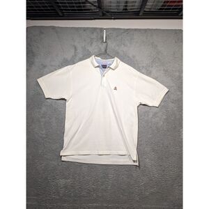 Bugle Boy Classics Men's Half Sleeve Polo T-Shirt SZ L White Preowned EUC